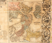 Load image into Gallery viewer, 1862 - Colton&#39;s New Steel Plate Map of New England - Antique Map
