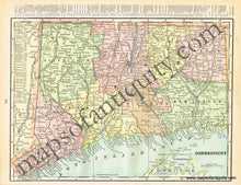 Load image into Gallery viewer, 1900 - New Hampshire, verso: Rhode Island, and Connecticut - Antique Map
