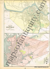 Load image into Gallery viewer, 1900 - Vermont, verso: Map of the White Mountains (New Hampshire), and Map of The Adirondack Mts., and Map of the City of Lowell, Massachusetts, and Map of The City of Lynn, Massachusetts - Antique Map
