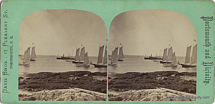 Antique-Stereo-View-Card-Portsmouth-and-Vicinity-Stereo-View-Card**********---1880-Davis-Bros.-Maps-Of-Antiquity