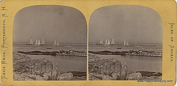 Antique-Map-Isles-of-Shoals-Stereo-View-Card