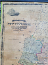 Load image into Gallery viewer, Antique-Wall-Map-Township-and-Railroad-Map-of-New-Hampshire-New-Hampshire--1854-Dodge-Maps-Of-Antiquity
