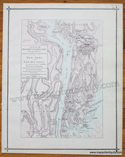 Load image into Gallery viewer, 1876 - Outline Map of Bergen County &amp; on reverse side:A Plan of the Operations of the Kings Army under the Command of General Sr. William Howe K.B. in New York and East New Jersey the American Forces - Antique Map
