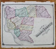 Load image into Gallery viewer, Map-of-Salem-County-New-Jersey-1875-New-Jersey-NJ-Antique-Map-1876-Everts-Stewart-Maps-of-Antiquity-1870s-1800s-19th-century
