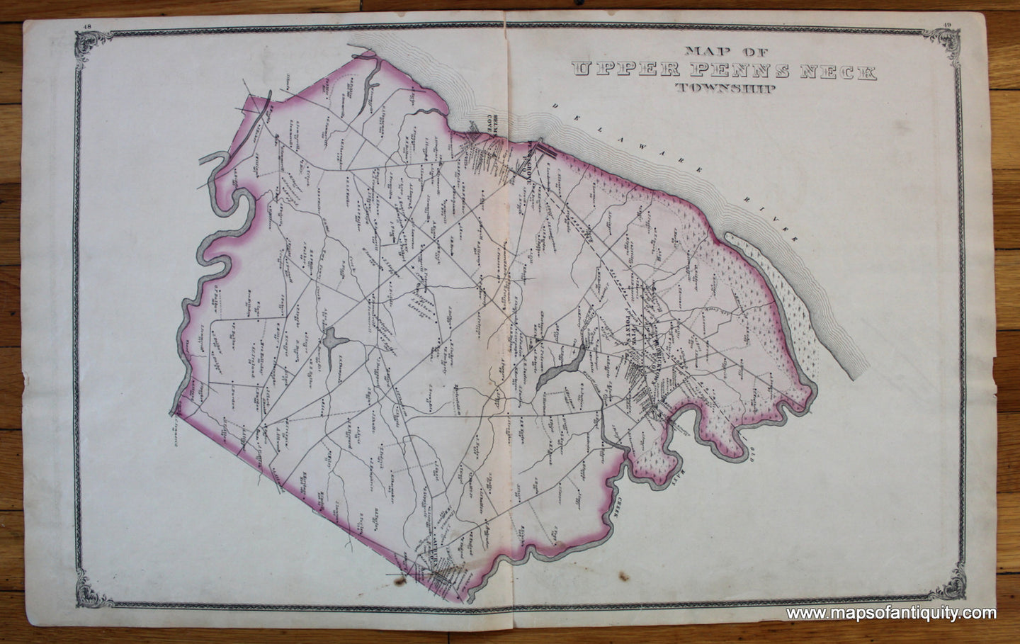 Map-of-Upper-Penns-Neck-verso:-Map-of-Quinton-Township