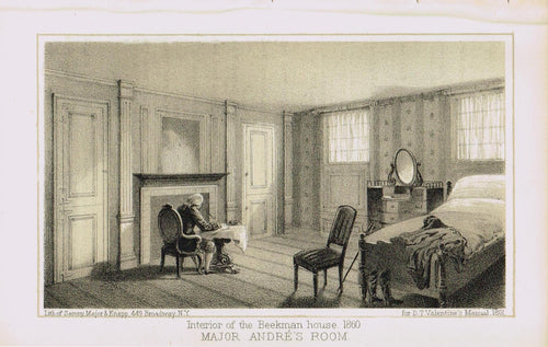 Genuine-Antique-Print-Interior-of-the-Beekman-House-1860-Major-Andres-Room--1861-Valentines-Manual-Maps-Of-Antiquity