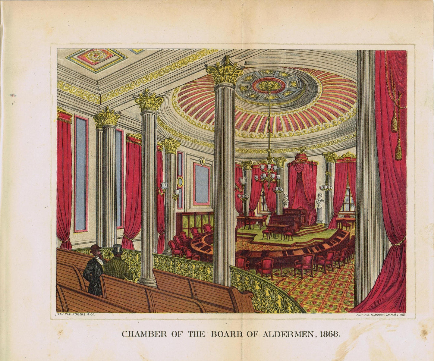 Genuine-Antique-Print-Chamber-of-The-Board-of-Alderman-1868-1868-Valentines-Manual-Maps-Of-Antiquity