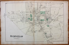 Load image into Gallery viewer, Antique-Map-Hempstead-New-York-verso-Pearsalls-East-Rockaway-Rockville-Centre-Christian-Hook-New-York-Long-Island-Maps-of-Antiquity
