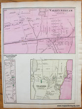 Load image into Gallery viewer, 1873 - South Part of Hempstead - verso New Bridge &amp; Vicinity, Valley Stream, Jerusalem Village/Ridgewood P.O. and Seaford  (NY) - Antique Map
