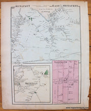 Load image into Gallery viewer, 1873 - Part of Brookhaven verso Centre Moriches, Eastport, Blue Point, Setauket, East Setauket, Mount Sinai, and Lakeland  (NY) - Antique Map
