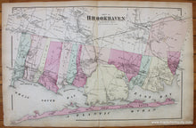 Load image into Gallery viewer, Antique-Map-Part-of-Brookhaven-verso-Centre-Moriches-Eastport-Blue-Point-Setauket-East-Setauket-Mount-Sinai-and-Lakeland
