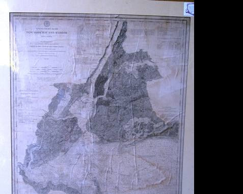 Antique-Nautical-Chart-Coast-Chart-No.-120-New-York-Bay-and-Harbor-New-York**********-United-States-Northeast-1866-U.S.-Coast-Survey-Maps-Of-Antiquity