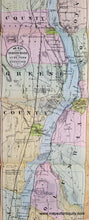 Load image into Gallery viewer, Genuine-Antique-Printed-Color-Folding-Map-in-Book-The-Hudson-by-Daylight-Map-from-New-York-Bay-to-the-Head-of-Tide-Water-containing-Names-of-Streams-Islands-and-Heights-of-Mountains-According-to-the-latest-Coast-Survey-also-the-Names-of-Prominent-Residences-Historic-Landmarks-the-Old-Reaches-of-the-Hudson-and-Old-Indian-Names-1902-Wallace-Bruce-/-Bryant-Union-Maps-Of-Antiquity
