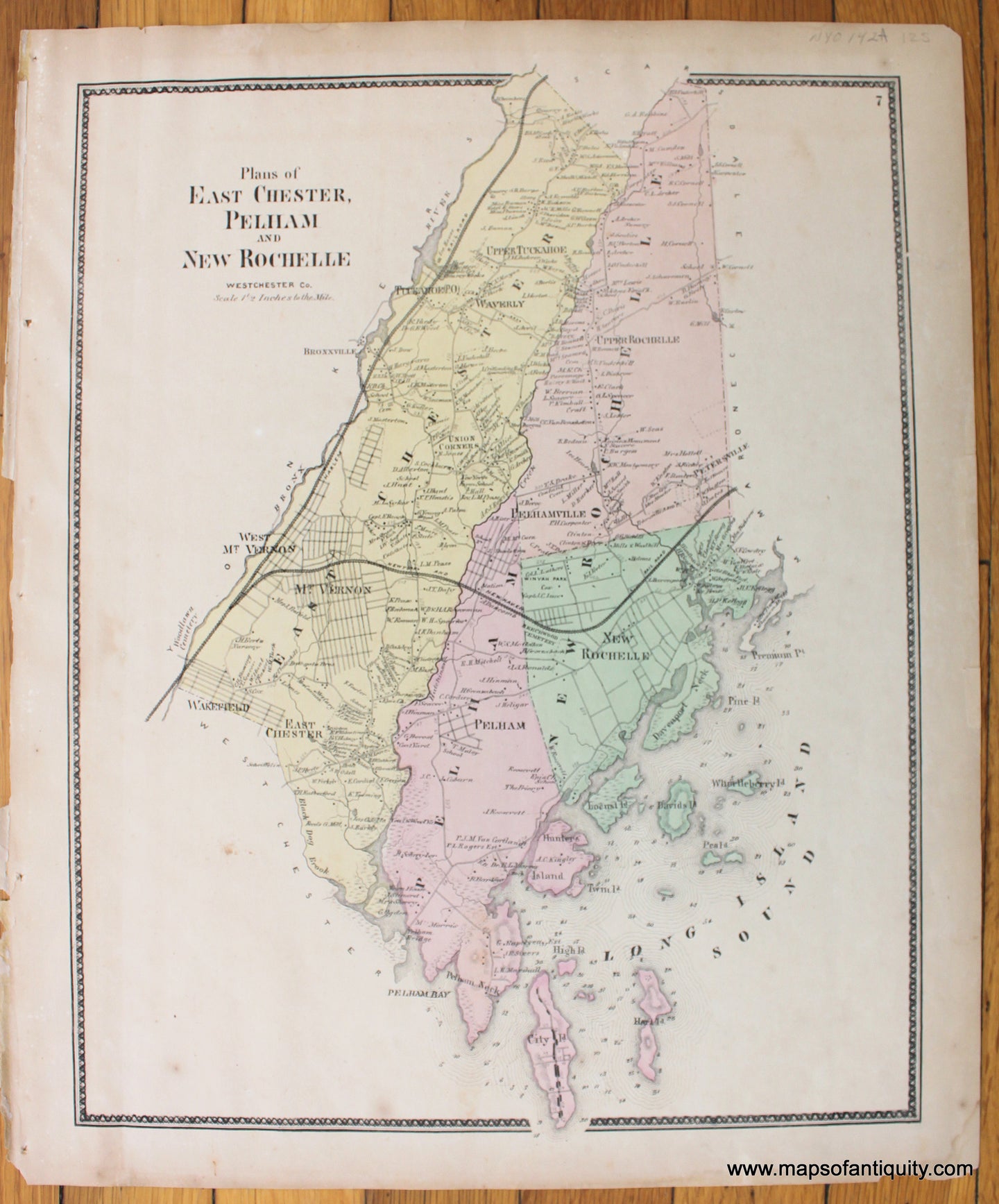 Antique-Map-Plans-of-East-Chester-Pelham-and-New-Rochelle-Westchester-Co.-N.Y.