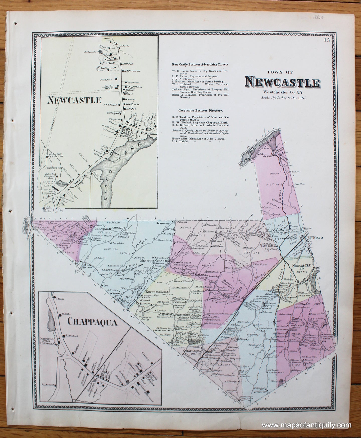 Antique-Map-Town-of-Newcastle-Westchester-Co.-N.Y.-(with-insets-of-Newcastle-near-Kisco-Lake-and-Chappaqua)