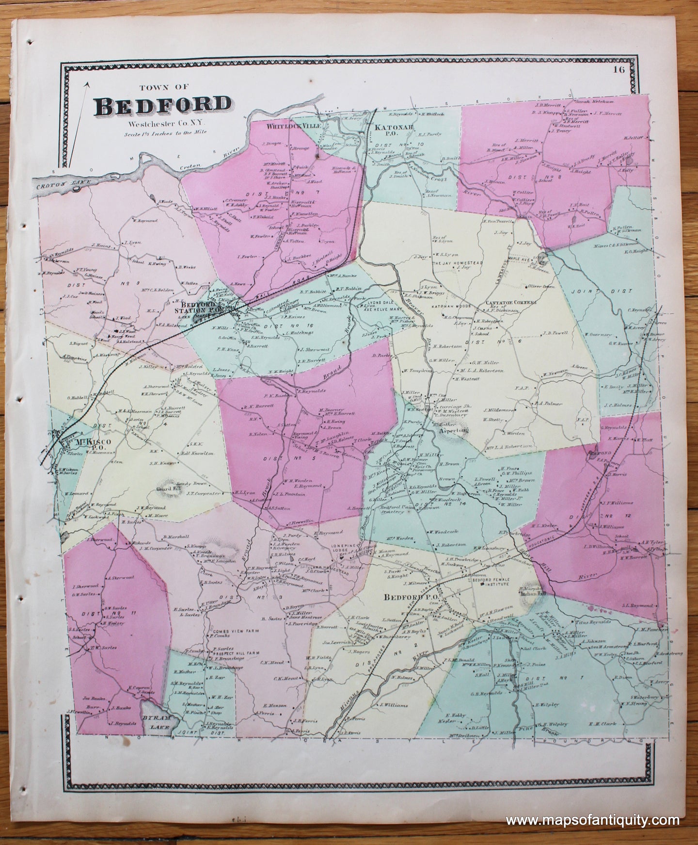 Antique-Map-Town-of-Bedford-Westchester-Co.-N.Y.