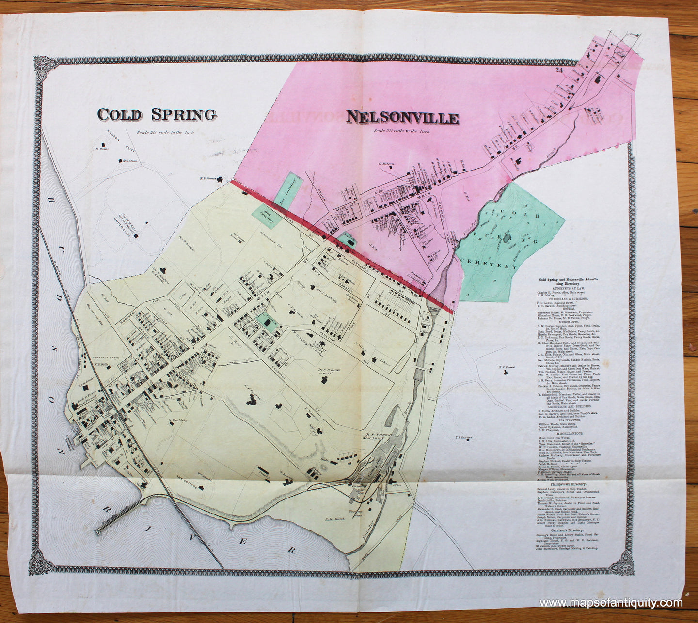 Antique-Map-Cold-Spring-and-Nelsonville