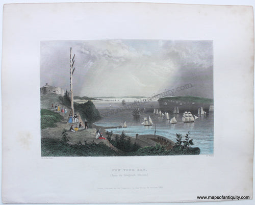 Antique-Print-Illustration-Engraving-New-York-Bay-Virtue-1838-1830s-1800s-19th-century