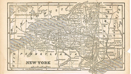 Black-and-White-Antique-Map-New-York-New-York--1856-Charles-C.-Savage-Maps-Of-Antiquity