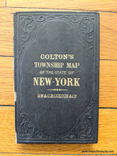 Load image into Gallery viewer, 1872 - Colton&#39;s Railroad and Township Map of the State of New York with Parts of the Adjoining States and Canada. - Antique Map
