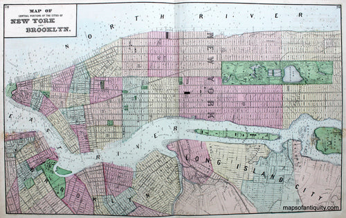 Antique-Hand-Colored-Map-Map-of-New-York-and-Brooklyn-**********-United-States-New-York-1872-Beers-Maps-Of-Antiquity