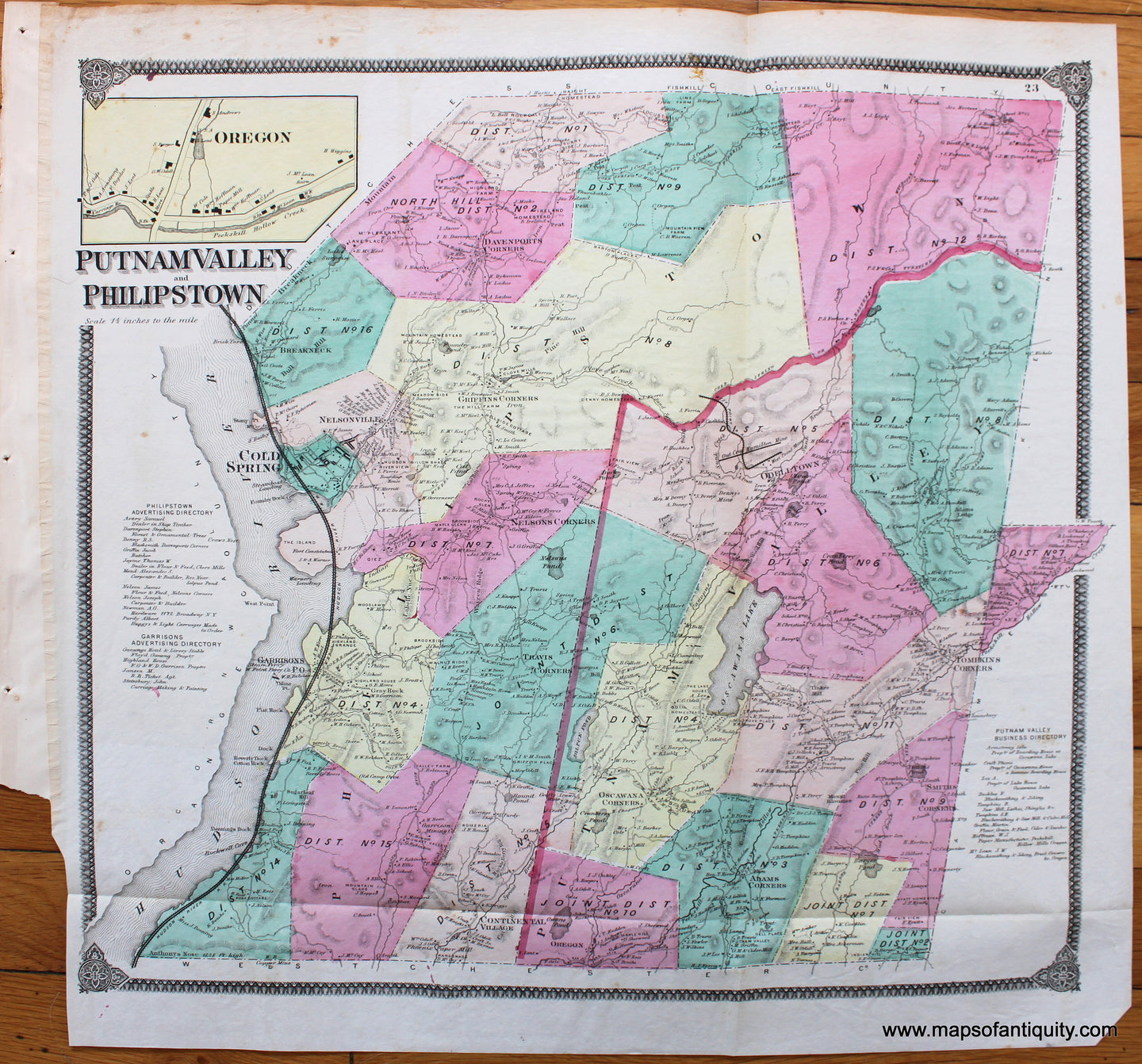 Antique-Map-New-York-Putnam-Valley-and-Philipstown