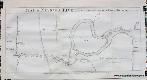 Antique-Uncolored-Map-Map-of-Niagara-River-or-the-Straits-between-the-Lakes-Erie-and-Ontario-United-States-New-York-1850-Pease-Dember-Maps-Of-Antiquity