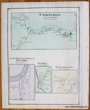 Load image into Gallery viewer, 1875 - Part of Saugerties, Quarryville, Malden, West Saugerties P.O, West Camp Landing, Glenerie, Unionville, Bethel (NY) - Antique Map

