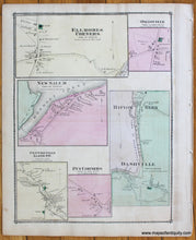 Load image into Gallery viewer, 1875 - Highland, New Paltz Landing, Ellmore Corners, Ohioville, New Salem, Rifton Glen, Dashville, Centreville, Lloyd P.O., Put Corners (NY) - Antique Map

