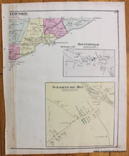 Load image into Gallery viewer, 1876 - Raymertown, Pittstown; Melrose, Schaghticoke; Grants Hollow, Schaghticoke and Lansingburgh; Verso: Schaghticoke Hill, Schaghticoke and Boyntonville, Pittstown NY - Antique Map

