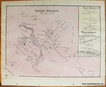 Load image into Gallery viewer, 1876 - Hoosick Falls, New York, verso: Pittstown Corners, Hoosick, Buskirks Bridge (Hoosick), North Hoosick, West Hoosick, Walloomsac - Antique Map
