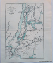 Load image into Gallery viewer, Antique-Hand-Colored-Map-Plan-of-New-York-Island-and-part-of-Long-Island-Shewing-the-Position-of-the-American-and-British-Armies-before-at-and-after-the-Engagement-on-the-Heights-August-27th-1776--United-States-New-York-1832-Marshall-Maps-Of-Antiquity-1800s-19th-century
