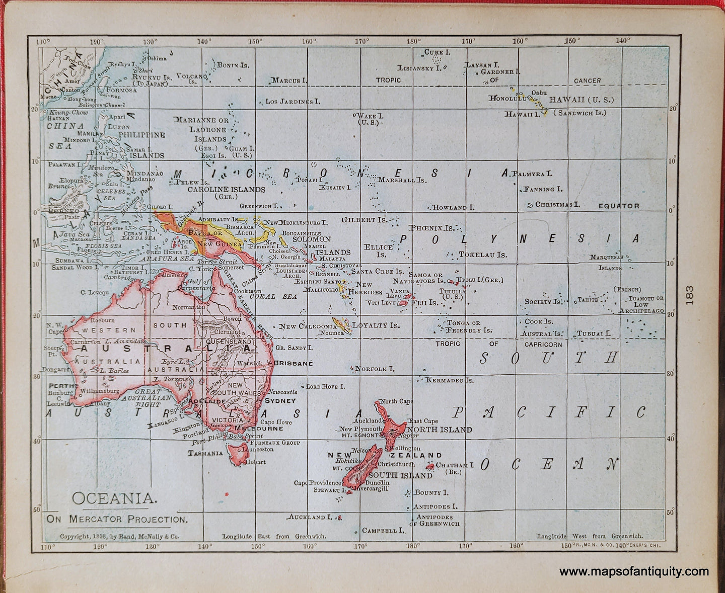 Genuine-Antique-Map-Oceania-1900-Rand-McNally-Maps-Of-Antiquity