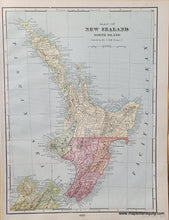 Load image into Gallery viewer, Genuine-Antique-Map-Map-of-New-South-Wales-Verso-Map-of-New-Zealand-North-Island-1903-Cram-Maps-Of-Antiquity
