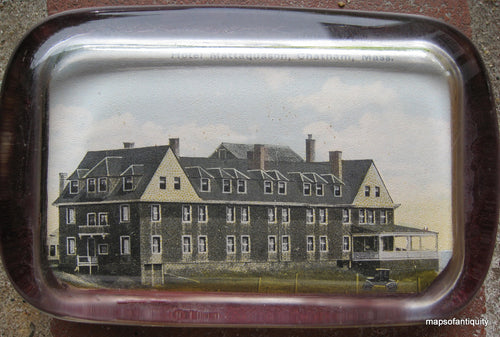 Antique-Glass-Paperweight-Hotel-Mattaquason-Chatham-Mass.-More-Cape-Cod--1910--Maps-Of-Antiquity