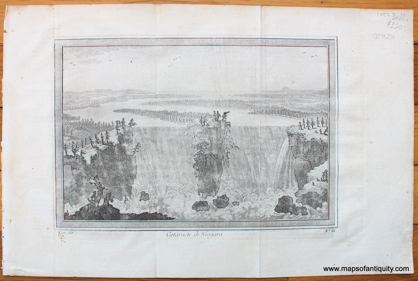 Antique-Print-Niagara-Falls-1757-La-Perouse