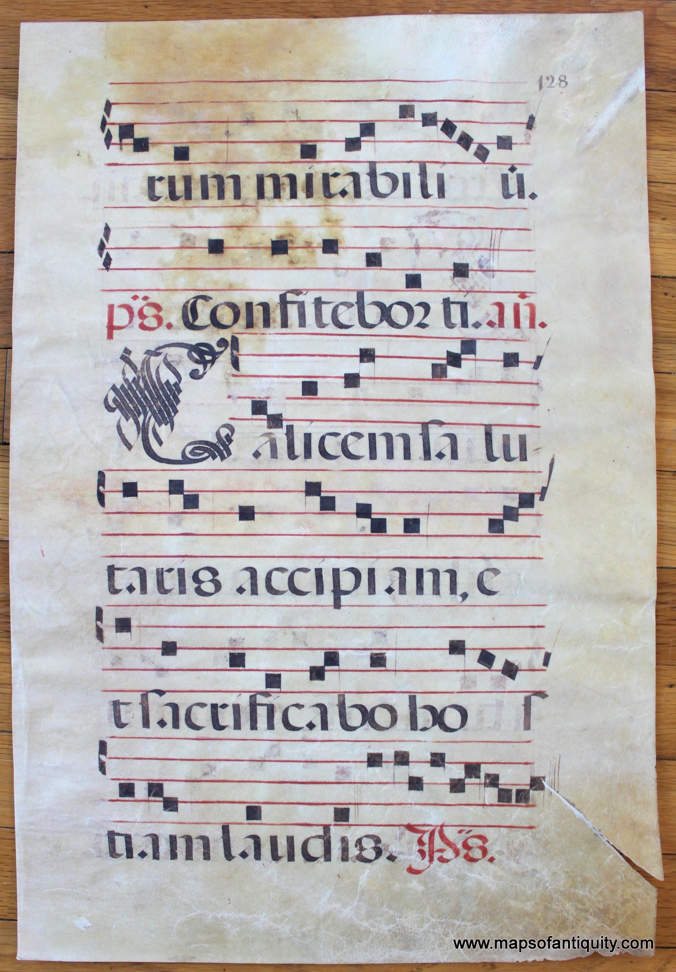 Antique-Sheet-Music-Antique-Sheet-Music-Page-128-******-Antique-Prints-Antique-Sheet-Music-Middle-Ages-Unknown-Maps-Of-Antiquity