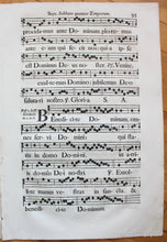 Load image into Gallery viewer, mid-1700s - Antique Sheet Music  Sept. Sabbato Quatuor Temporum pgs 95-96 - Antique
