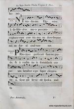 Load image into Gallery viewer, mid-1700s - Antique Sheet Music  Sept. Sanctae Theclae Virginis &amp; Mart. And In Festo Sanctorum Andochii Thyrsi et Felicis Mart. pgs 113-114 - Antique
