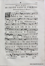 Load image into Gallery viewer, Antique-Sheet-Music-Woodblock-Printed-mid-18th-century-Feast-of-Saint-Firmin-Amiens
