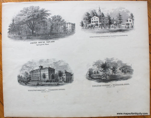 Antique-Black-and-White-Print-Scenes-and-Buildings-in-Hampden-County-MA-1870-Beers-Ellis-and-Soule-Hampden-County-1800s-19th-century-Maps-of-Antiquity