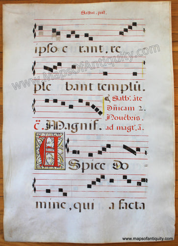 Hand-Painted-Antique-Sheet-Music-on-Paper-Antique-Sheet-Music-Sabbat.post.-Possibly-Mid-Middle-Ages-Unknown-Antique-Sheet-Music-1800s-19th-century-Maps-of-Antiquity