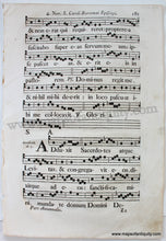 Load image into Gallery viewer, mid-1700s - Antique Sheet Music - 4. Nov. S. Caroli Borromaei Episcopi - pgs. 181-182 - Antique

