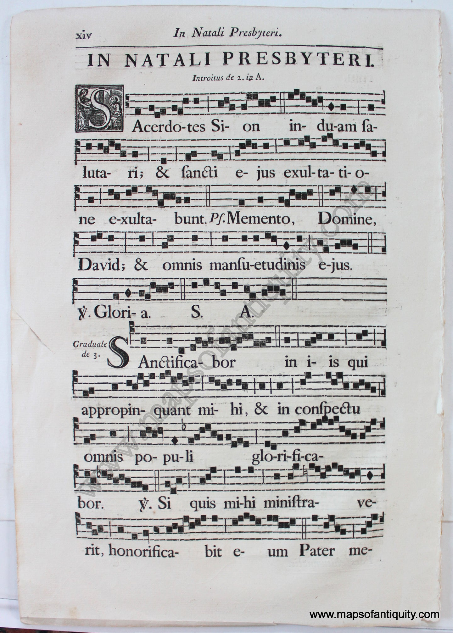 Antique-Sheet-Music-Woodblock-Printed-mid-18th-century-1700s-Maps-of-Antiquity