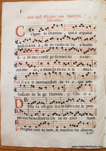 Load image into Gallery viewer, Antique-Sheet-Music-on-Paper-Antique-Sheet-Music-Pro-nec-Virgine-nec-Martyre.-Introitus.-c.-16th-century-Unknown-Antique-Sheet-Music-1500s-16th-century-Maps-of-Antiquity
