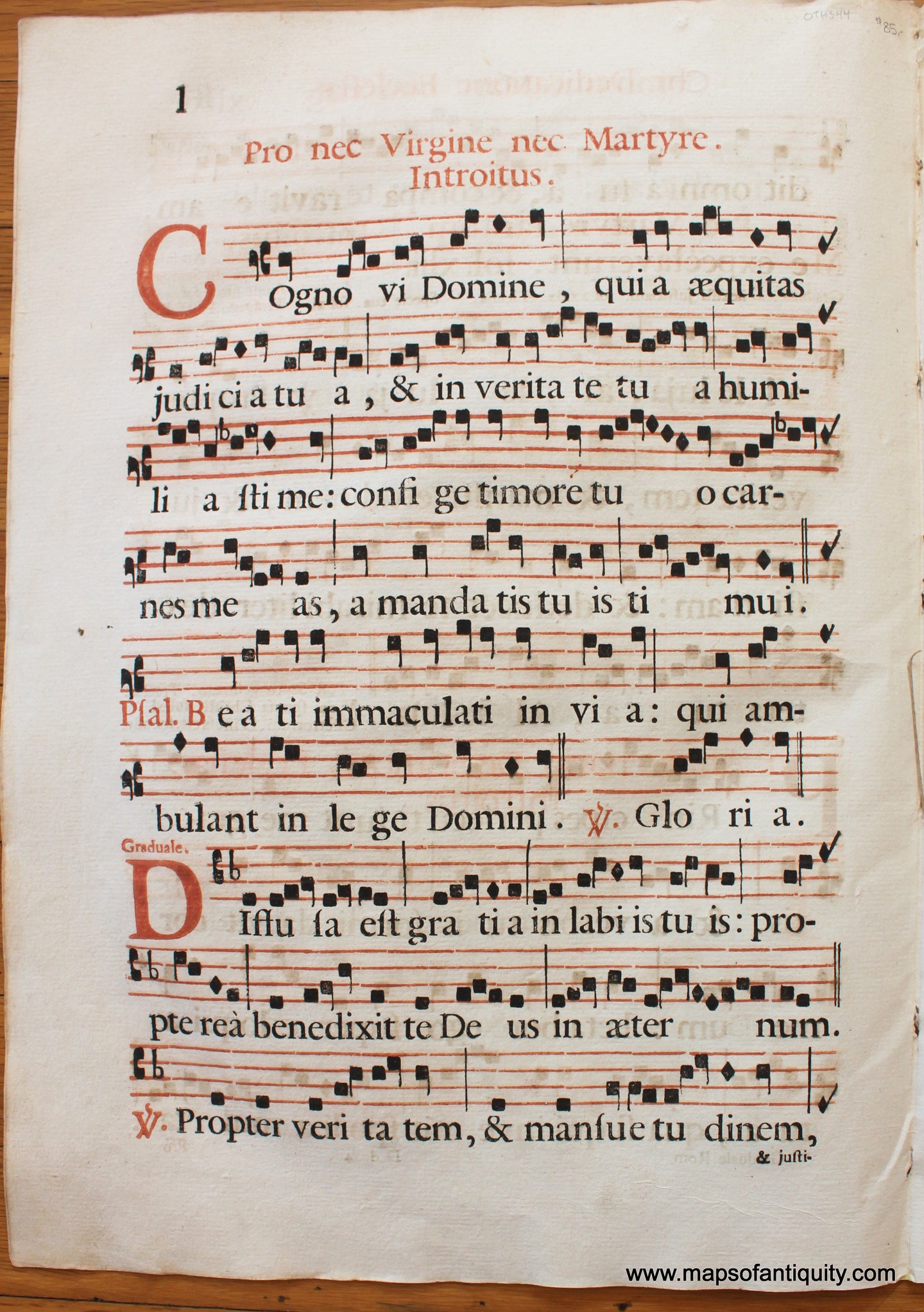 Antique-Sheet-Music-on-Paper-Antique-Sheet-Music-Pro-nec-Virgine-nec-Martyre.-Introitus.-c.-16th-century-Unknown-Antique-Sheet-Music-1500s-16th-century-Maps-of-Antiquity