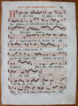 Load image into Gallery viewer, 16th century - Antique Sheet Music - In Vigilia Nativitatis Domini - Antique
