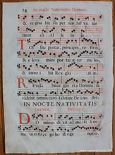 Load image into Gallery viewer, Antique-Sheet-Music-on-Paper-Antique-Sheet-Music-In-Vigilia-Nativitatis-Domini-c.-16th-century-Unknown-Antique-Sheet-Music-1500s-16th-century-Maps-of-Antiquity
