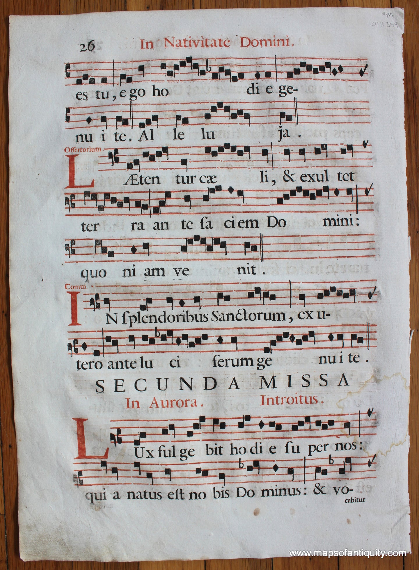Antique-Sheet-Music-on-Paper-Antique-Sheet-Music-In-nocte-Nativitatis-Domini-c.-16th-century-Unknown-Antique-Sheet-Music-1500s-16th-century-Maps-of-Antiquity