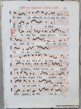 Load image into Gallery viewer, Genuine-Antique-Sheet-Music-on-Paper-Antique-Sheet-Music---Sabbato-Quatuor-Temp-Adv-15-c-16th-century-Unknown-Maps-Of-Antiquity
